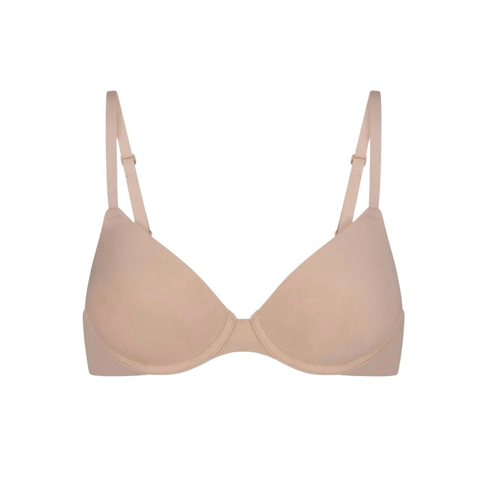 Skims Fits Everybody Tshirt Bra Womens - Clay Beige - New- 34C